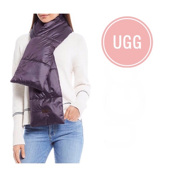 UGG Accessories - New Ugg All Weather Puffer Scarf Black Womens